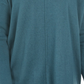 Suéter túnica feminino estilo &amp; co com costura frontal pequena, verde, tamanho pequeno extragrande
