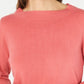 Karen Scott Suéter Feminino Gola Bateau Manga Longa Rosa Tamanho XXG