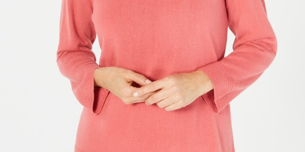 Karen Scott Suéter Feminino Gola Bateau Manga Longa Rosa Tamanho XXG