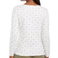 Blusa feminina Karen Scott com estampa de camelo brilhante, branca, tamanho extragrande