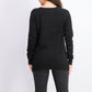 Karen Scott Suéter Feminino Gola V Preto Tamanho P