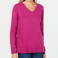 Karen Scott Suéter Feminino Gola V Rosa Tamanho XS