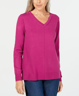 Karen Scott Suéter Feminino Gola V Rosa Tamanho XS