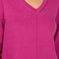 Karen Scott Suéter Feminino Gola V Rosa Tamanho XS