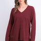 Karen Scott Suéter Feminino Gola V Vermelho Tamanho XS