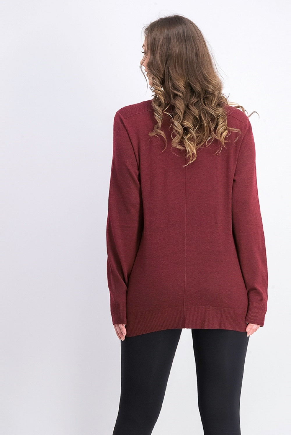 Karen Scott Suéter Feminino Gola V Vermelho Tamanho XS