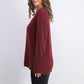 Karen Scott Suéter Feminino Gola V Vermelho Tamanho XS