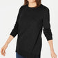 Karen Scott Suéter Feminino Gola Redonda Manga Longa Preto Tamanho XS