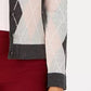 Cardigan feminino de malha argyle Charter Club cinza escuro tamanho pequeno