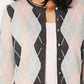 Cardigan feminino de malha argyle Charter Club, cinza, tamanho XX-G