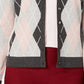 Cardigan feminino de malha argyle Charter Club, cinza, tamanho XX-G