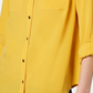 Camisa feminina Charter Club com dois bolsos, dourada, tamanho XX-G