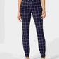 Calça feminina Charter Club Windowpane azul tamanho 10