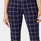 Calça feminina Charter Club Windowpane azul tamanho 10