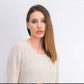 Suéter pulôver feminino estilo &amp; co, bege, tamanho extrapequeno