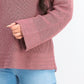 Suéter pulôver feminino estilo &amp; co, malha quadrada, roxo, tamanho grande