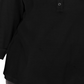 Polo Karen Scott feminino tamanho grande, de algodão, manga 3/4, preto, tamanho 0X