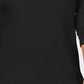 Karen Scott Blusa de algodão com cadarço feminina, preta, tamanho pequeno
