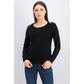 Karen Scott Suéter Feminino com Ombros Abertos Preto Tamanho P