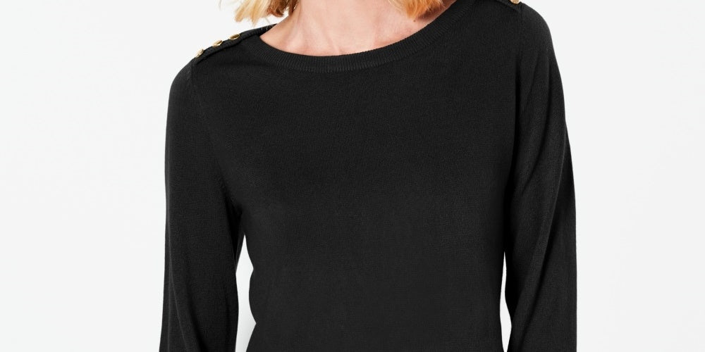 Karen Scott Suéter Feminino com Ombros Abertos Preto Tamanho XXG