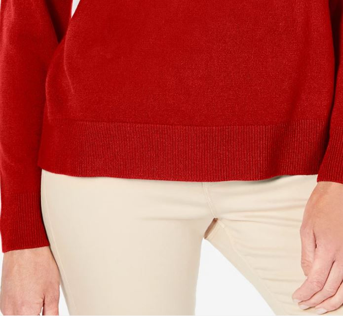 Karen Scott Suéter Feminino com Ombros Abertos Vermelho Tamanho X-S