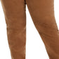 Calça jeans feminina Charter Club Lexington Tummy Control de veludo cotelê marrom, tamanho 22W