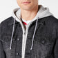 Jaqueta jeans masculina American Rag Slate, cinza, tamanho pequeno