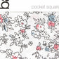 Lenço de bolso floral Archer masculino Bar III, branco, tamanho regular