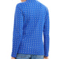 Karen Scott Blusa Feminina Petite Snowflake com Estampa de Bolinhas e Gola Moletom Azul Tamanho Pequeno Grande
