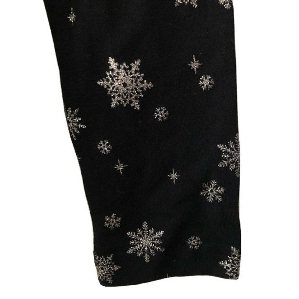 Karen Scott Blusa Feminina Snowy Glory Gola Falsa Preta Tamanho Médio