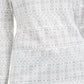 Karen Scott - Blusa feminina de gola alta estampada Fair Isle, branca, tamanho pequeno