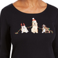 Camisa bordada para cachorro Karen Scott feminina, tamanho XX-G, preta