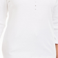 Karen Scott Top Feminino de Algodão com Ilhós e Ferragens, Branco, Tamanho Pequeno