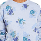 Moletom feminino Karen Scott com estampa floral azul tamanho X-G