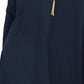 Suéter túnica feminino com decote em V estilo &amp; co, azul marinho, tamanho pequeno