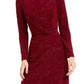 Vestido Alfani Feminino Tonal Twist Waist Vermelho Tamanho XX-Grande
