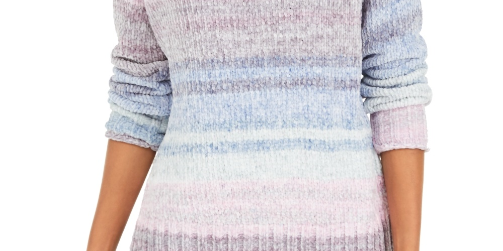 Suéter tingido espacial de chenille feminino Style &amp; Co, vários tamanhos, tamanho extrapequeno