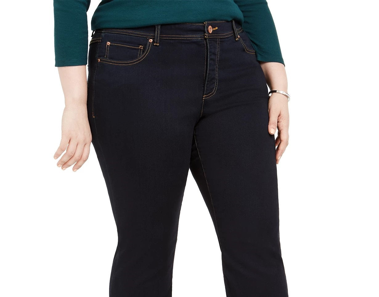 Calça jeans feminina plus size bootcut da INC International Concepts, azul, tamanho 24W