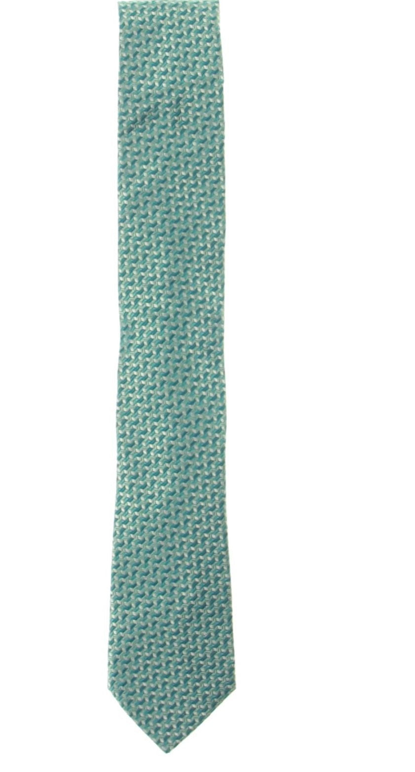 Gravata Alfani Masculina Murphy Silk Geo Print Azul Escuro Tamanho Regular