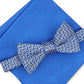 Gravata borboleta Alfani masculina Murphy Pocket Square de 2 peças, azul escuro, tamanho regular