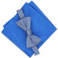 Gravata borboleta Alfani masculina Murphy Pocket Square de 2 peças, azul escuro, tamanho regular