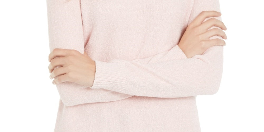 Suéter Feminino Maison Jules Chenille Gola V Rosa Tamanho P