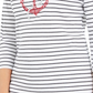 Karen Scott Top Feminino com Tachas e Âncora Vermelho Tamanho P