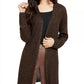 Cardigan metálico canelado feminino Alfani laranja tamanho médio