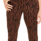 Calça jeans skinny feminina estampada e curvilínea da INC International Concepts, tamanho 0, marrom