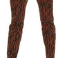 Calça jeans skinny feminina estampada e curvilínea da INC International Concepts, tamanho 0, marrom