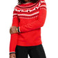 Suéter feminino Charter Club Scottie Fair Isle vermelho tamanho XX-G