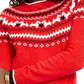 Suéter feminino Charter Club Scottie Fair Isle vermelho tamanho XX-G