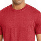 Camiseta masculina Alfani com gola redonda vermelha, tamanho XX-G