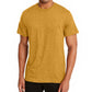 Camiseta masculina Alfani com gola redonda, amarela, tamanho médio